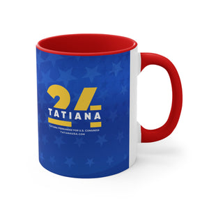 Tatiana 24 Icon Accent Coffee Mug - Tatiana Fernandez For Congress