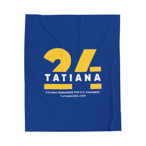 Tatiana 24 Icon MEDIUM Plush Blanket - Tatiana Fernandez for Congress