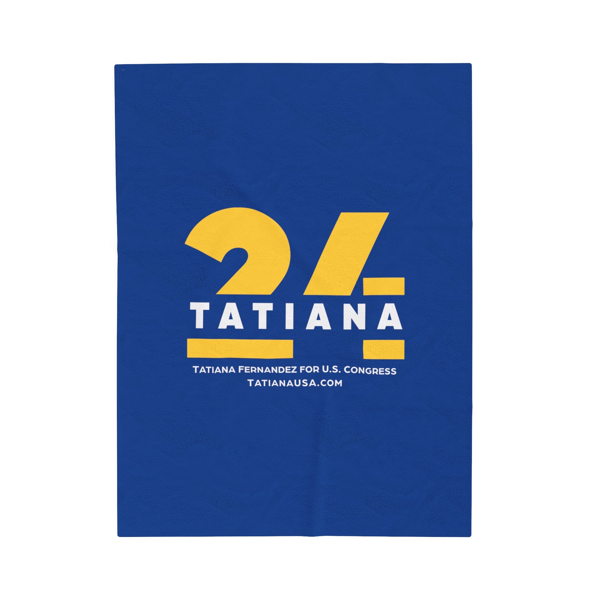 Tatiana 24 Icon SMALL Plush Blanket - Tatiana Fernandez for Congress
