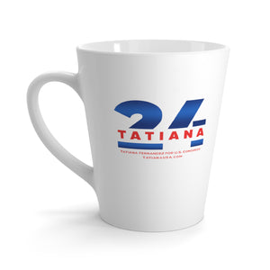 Tatiana 24 Icon Latte Mug - Tatiana Fernandez for Congress