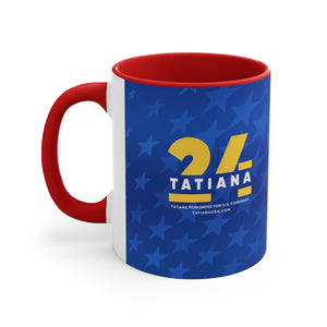 Tatiana 24 Icon Accent Coffee Mug - Tatiana Fernandez For Congress