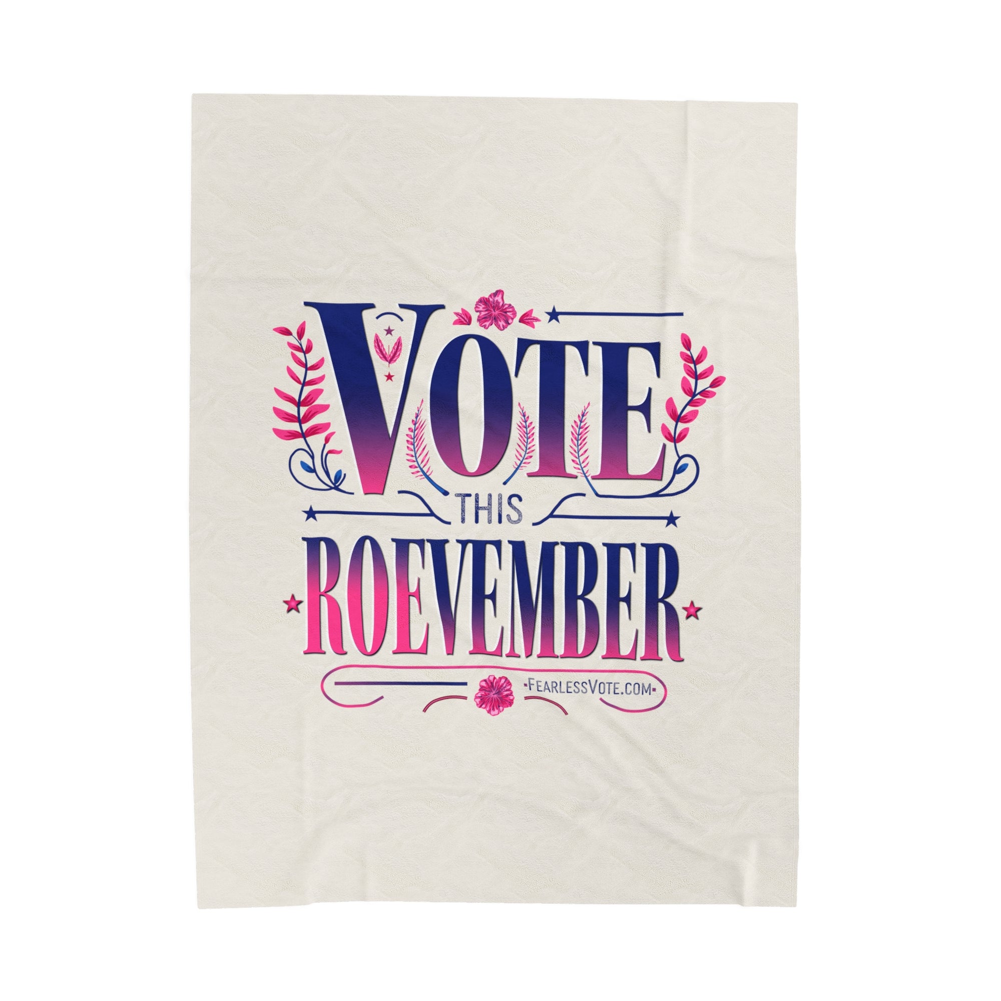 Roevember Blossom LARGE Plush Blanket - Fearless Vote