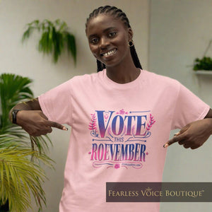 Roevember Blossom Design Soft T-Shirt - Fearless Vote